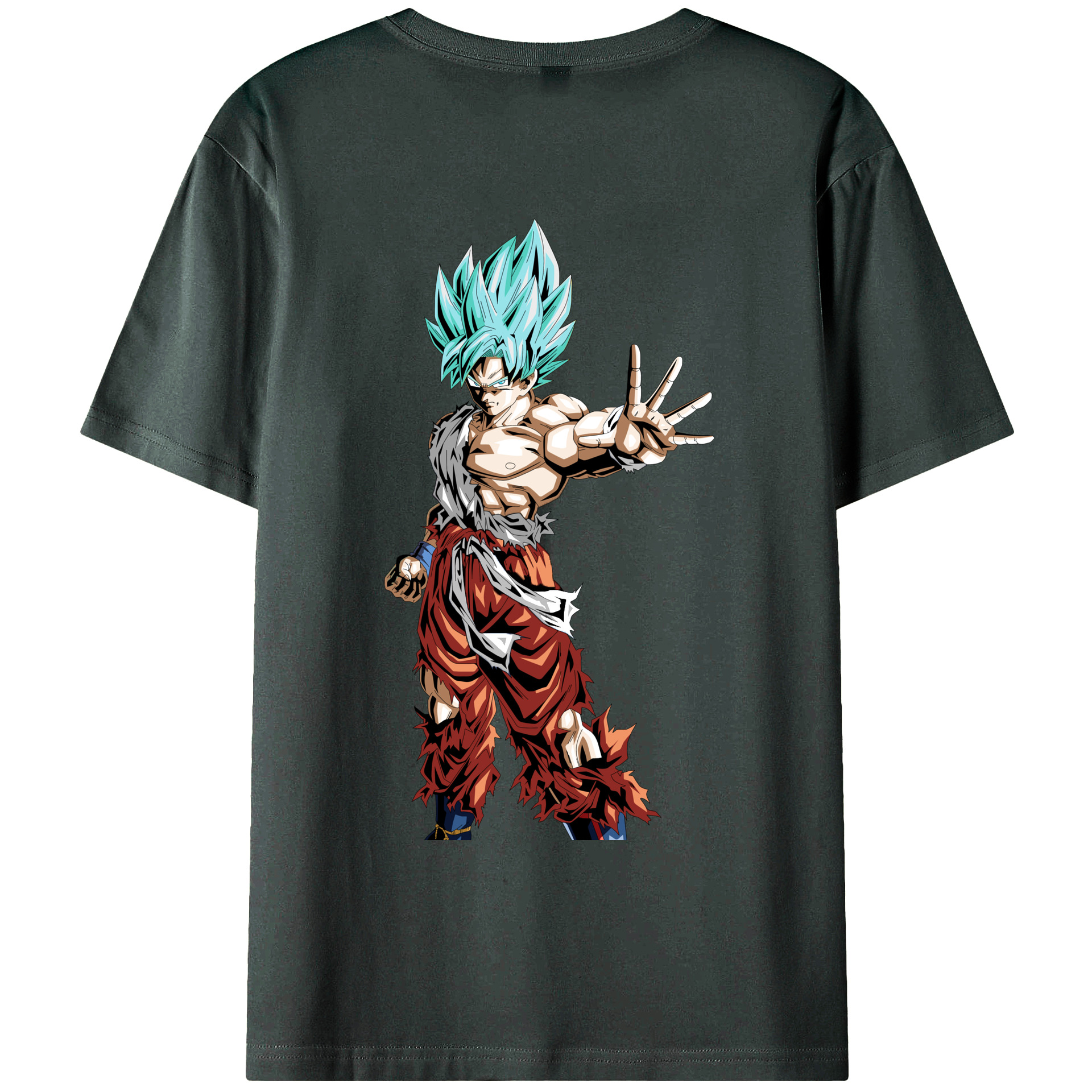（画像用） ドラゴンボール 孫悟空（そん ごくう）Son Goku カカロット DRAGON BALL Kakarotto 綿100％ メンズ半袖Tシャツ（バックプリント） 通気性